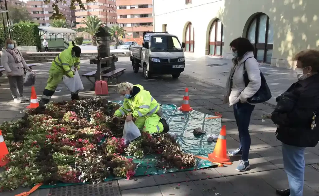 Reparto de flores Galdakao