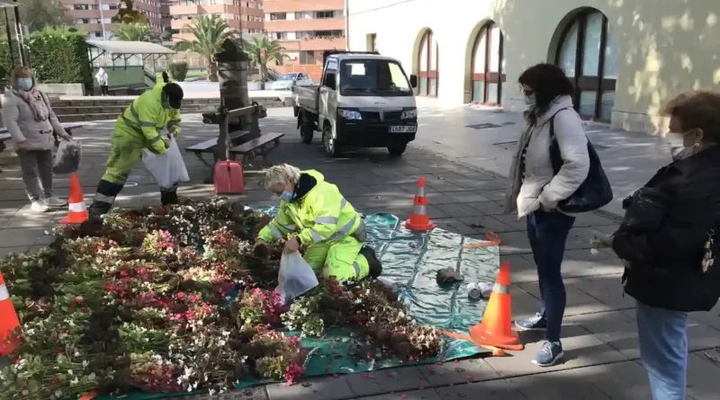 Reparto de flores Galdakao