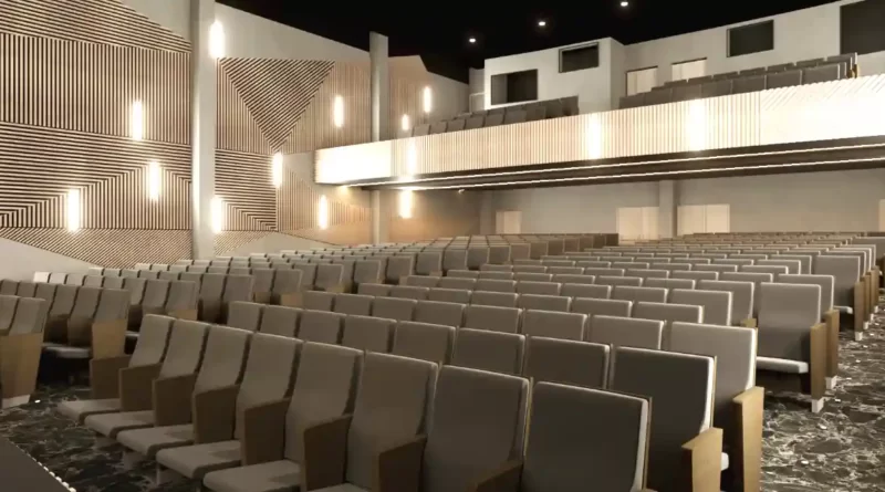 Infografía del nuevo patio de butacas de Torrezabal tras la reforma