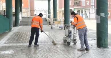 Galdakao resbalones en la cuesta de Pontzi Zabala