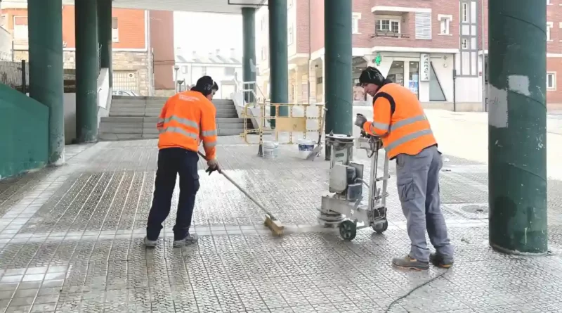 Galdakao resbalones en la cuesta de Pontzi Zabala