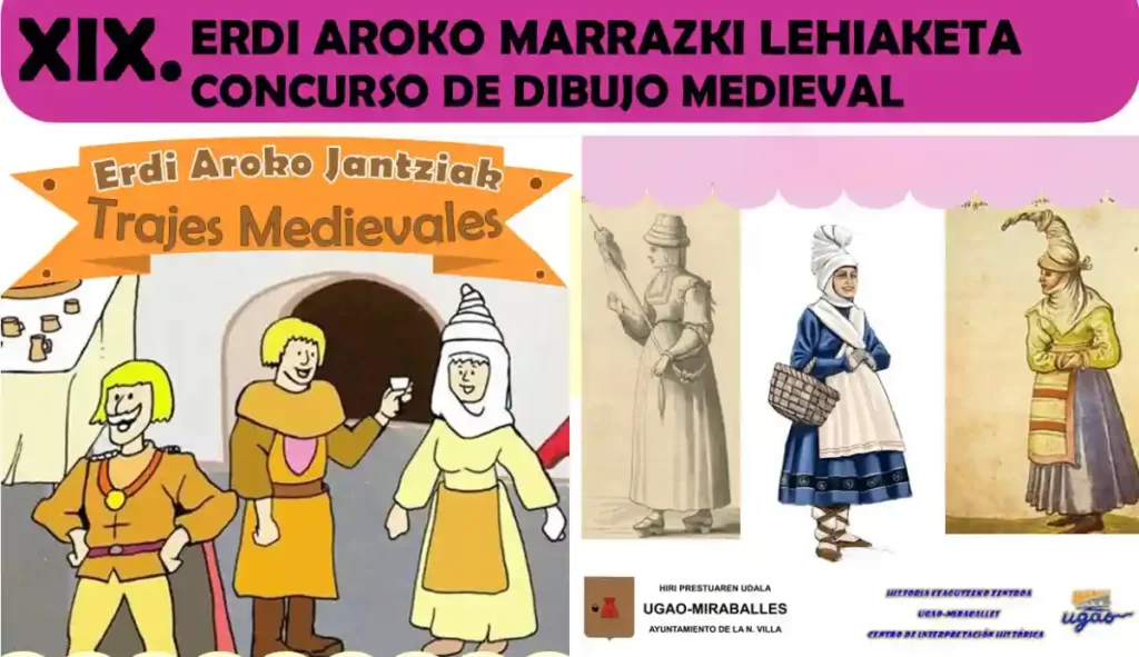 Concurso de Dibujo Medieval para escolares Ugao.Miraballes