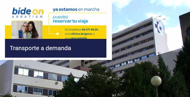 Nuevo servicio de transporte Bide ON al hospital de Galdakao Usansolo