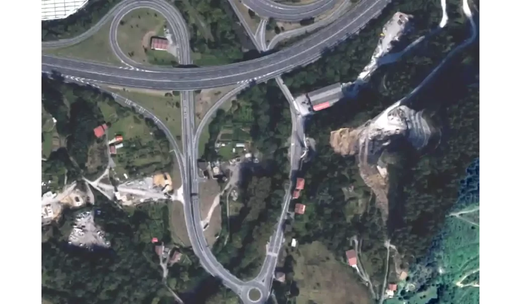 Cortes de tráfico en la rotonda de El Gallo Galdakao