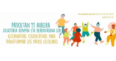 jornada de reflexión y debate sobre la importancia de transformar los patios escolares con una mirada feminista en Basauri