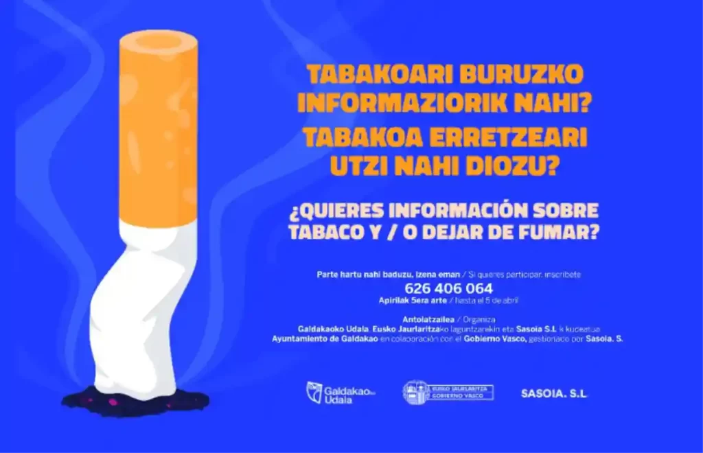 Taller para dejar de fumar en Galdakao