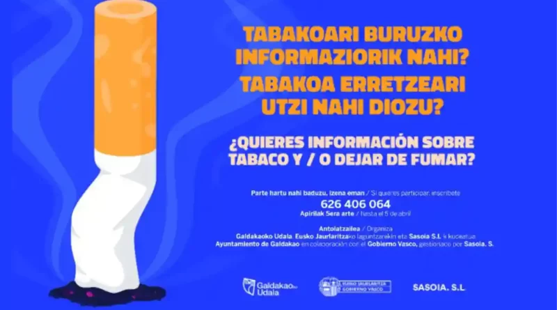 Taller para dejar de fumar en Galdakao