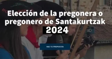 Selección del pregonero o pregonera 2024 para Santakurtzak