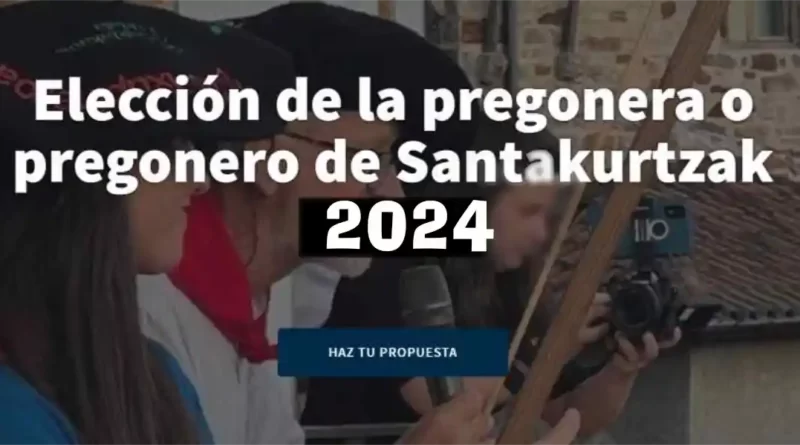 Selección del pregonero o pregonera 2024 para Santakurtzak