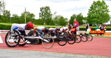 Salida silla de ruedas Meeting Paralímpico Basauriko Probak