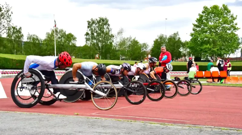 Salida silla de ruedas Meeting Paralímpico Basauriko Probak