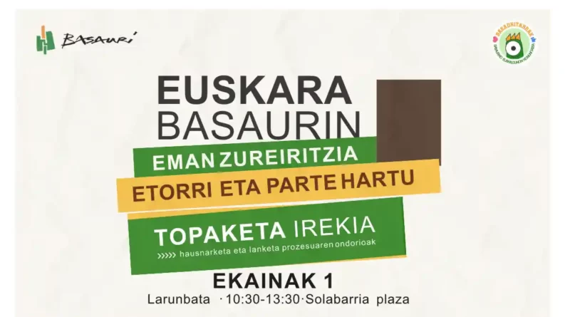Encuentro abierto Topagune irekia Basauri
