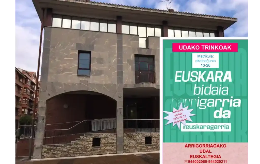 Euskaltegi municpal de Arrigorriaga cursos intensivos de verano