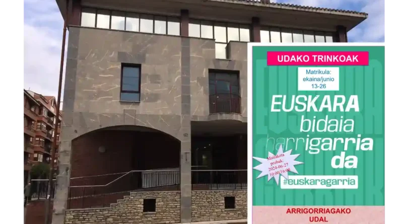 Euskaltegi municpal de Arrigorriaga cursos intensivos de verano