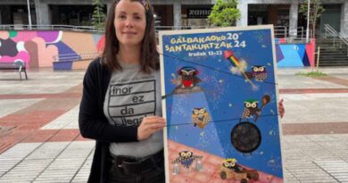 Laia Becerra Martínez ganadora del concurso de carteles Santakurtzak 2024