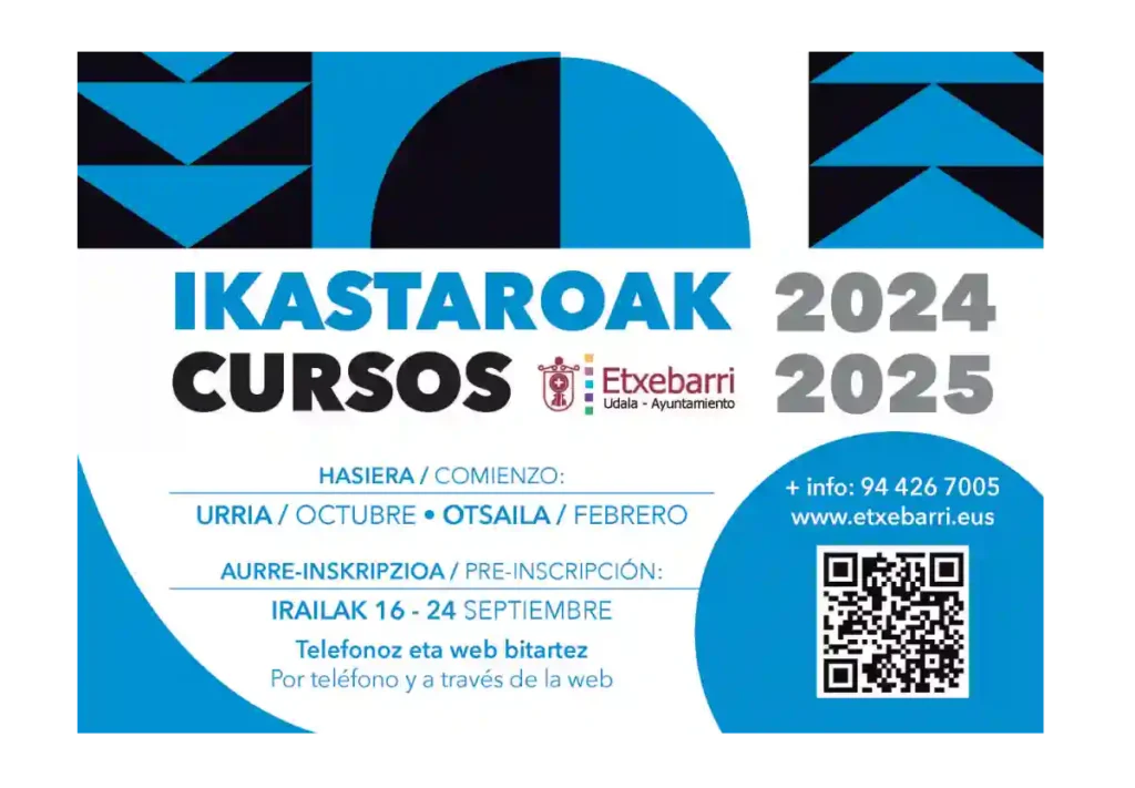Etxebarri Cursos municipales 2024-2025