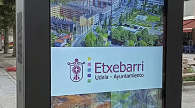 Pantallas digitales exteriores de Etxebarri, Mupis