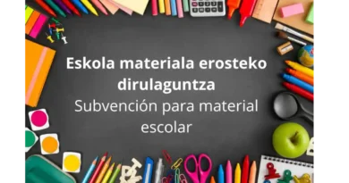 Ayudas material escolar Galdakao