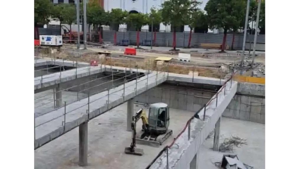 Nueva plaza de San Fausto Basauri obras