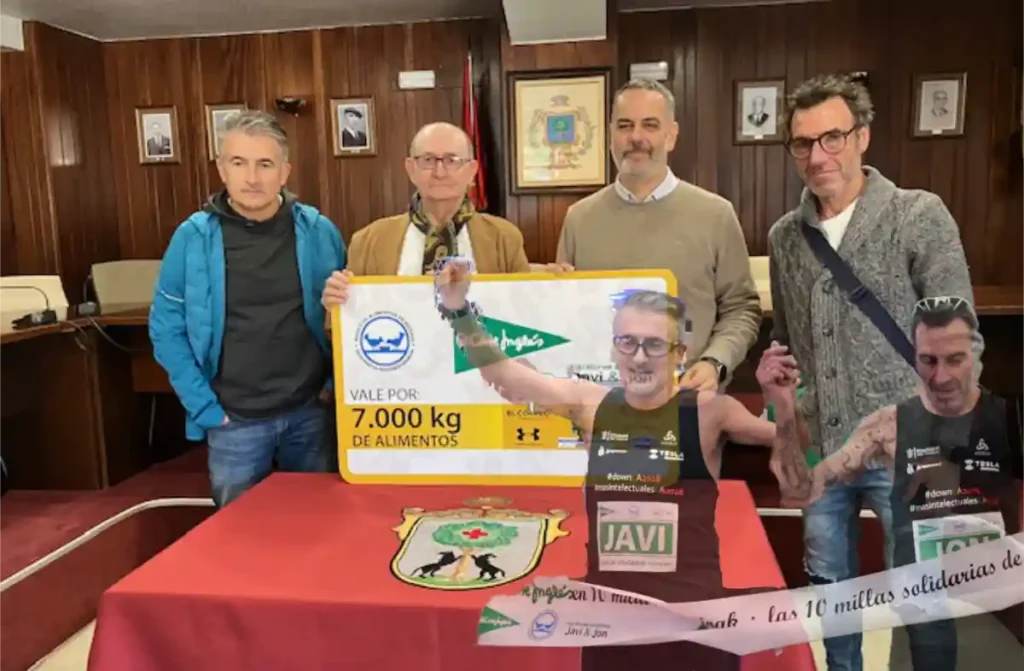 Etxebarri. Javi conde talón Banco de Alimentos