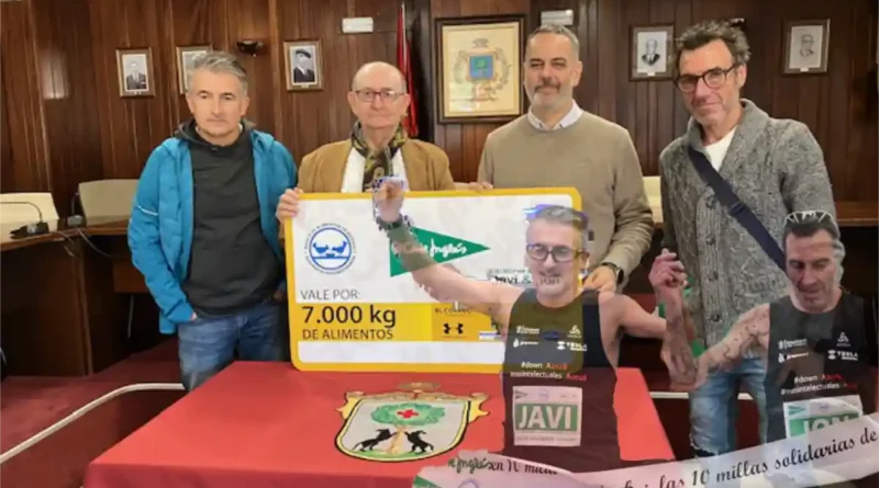 Etxebarri. Javi conde talón Banco de Alimentos