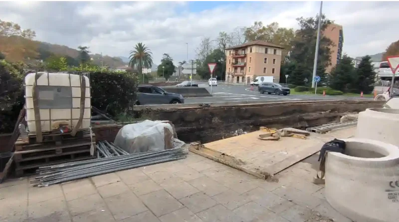 Galdakao obras en la red de saneamiento en Plazakoetxe