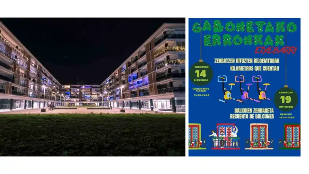 Etxebarri retos solidarios balcones solidarios y Kilómetros que cuetnan