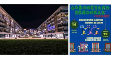 Etxebarri retos solidarios balcones solidarios y Kilómetros que cuetnan
