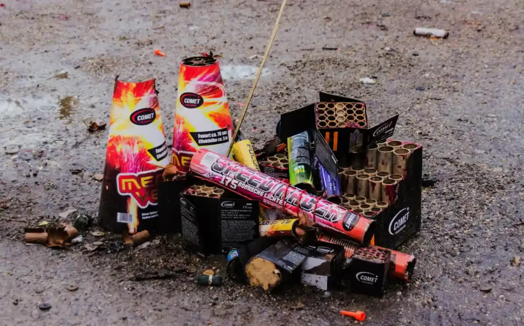 Ayuntamiento de Basauri pirotécnia