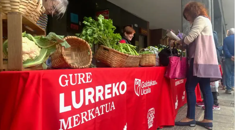 Feria de productos locales de Galdakao Gure Lurreko merkatua