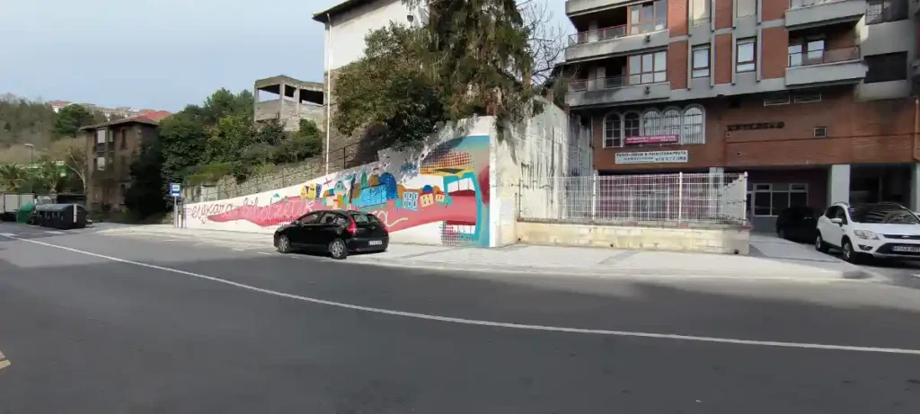 Acera en la calle Bizkaia Galdakao