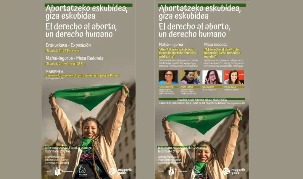 Marienea Basauri actividades derecho al aborto