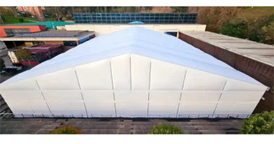Cerramietno frontal carpa polideportivo Etxebarri