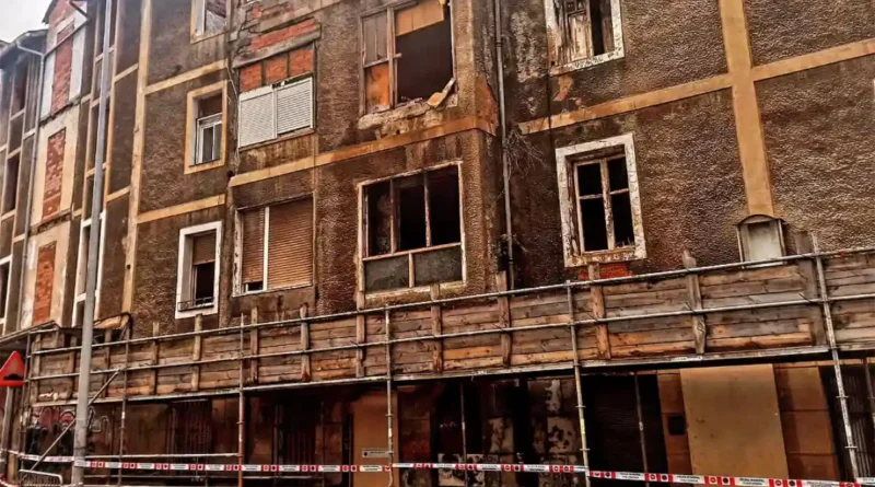 Edificios 1, 5 y 7 Kareaga Goikoa incendio Basauri