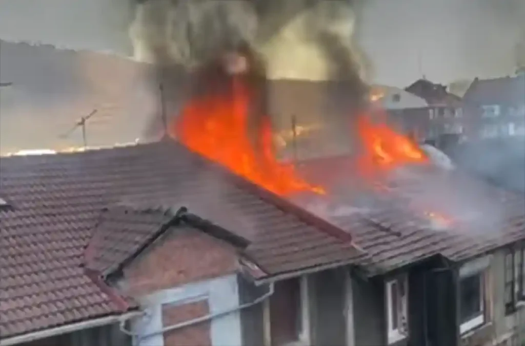 Basauri incendio Kareaga Goikoa nº 5
