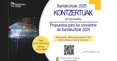 Elección de los los conciertos para Santkurtzak Galdakao