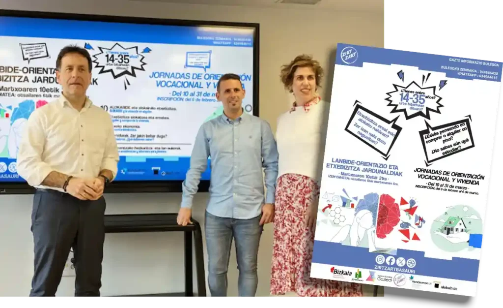 Jornadas del Zirt Zart sobre vivienda, formación y salidas laborales para jóvenes en Basauri