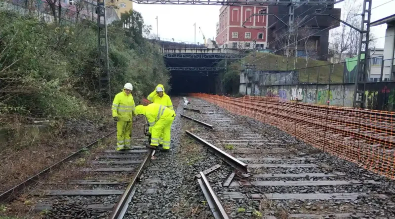Obras estación Bidebieta Basauri