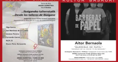 dos exposiciones de Kultur Etxea de Basarui en Torre de Ariz