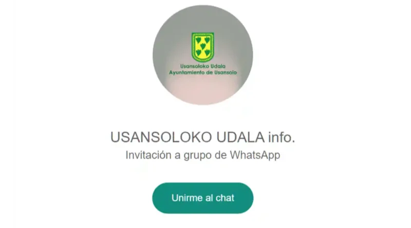 Usansolo comunidad informadora por Whatsapp