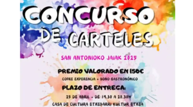 Concurso cartel fiestas de San Antonio Etxebarri