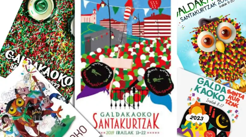 concurso de carteles Fiestas de Galdakao Santakurtzak