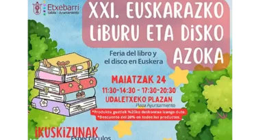 Etxebarri XXI edición de la Feria del Libro y Disco en euskera