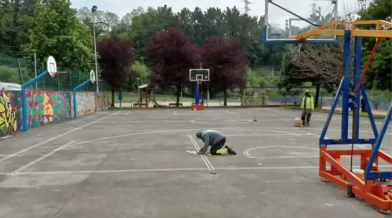 Lonbo cancha de baloncesto