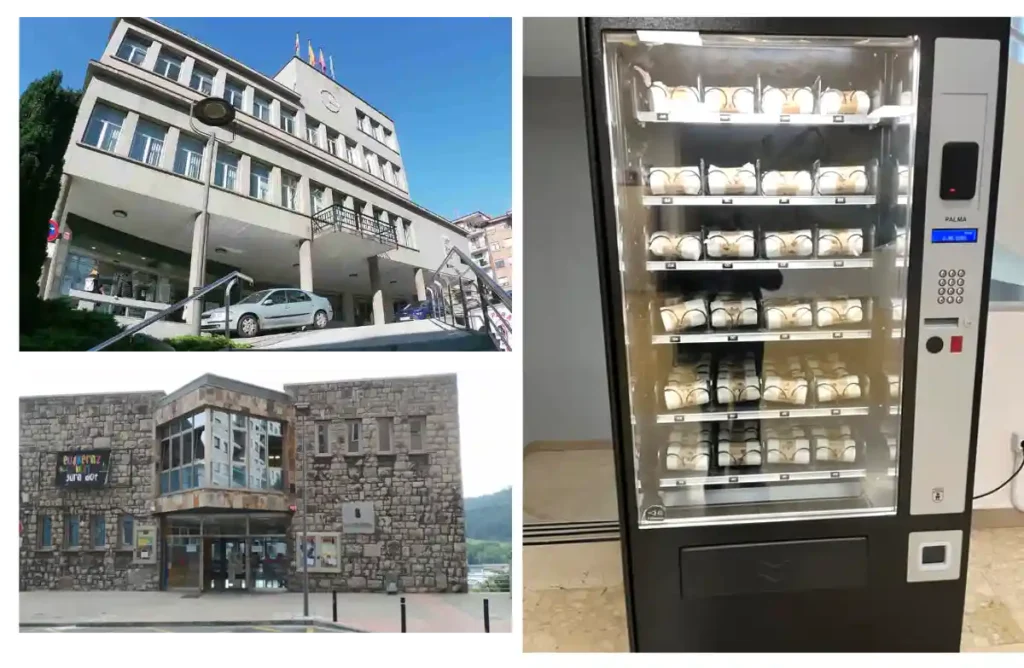 máquinas expendedoras bolsas compostables Basauri