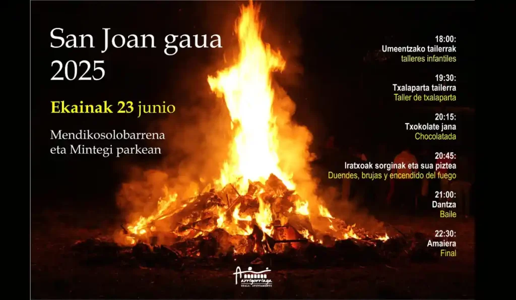 Arrigorriaga San Juan hoguera