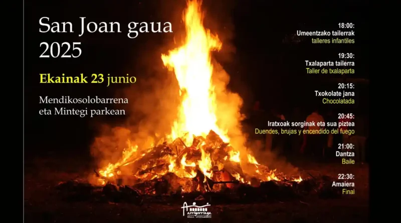 Arrigorriaga San Juan hoguera