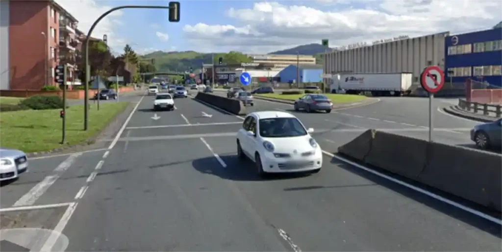 Galdakao cortes de tráfico N-634 Aperribai