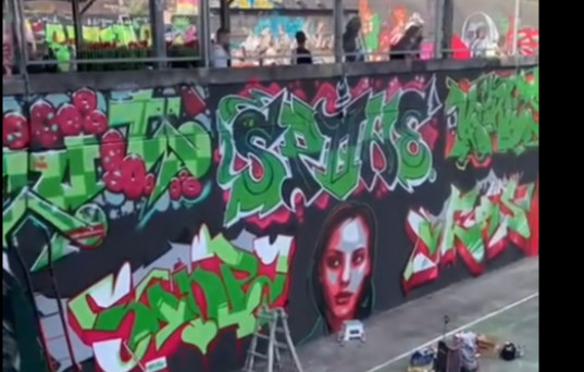 Urban Festa muro Centro Cívico Basozelai