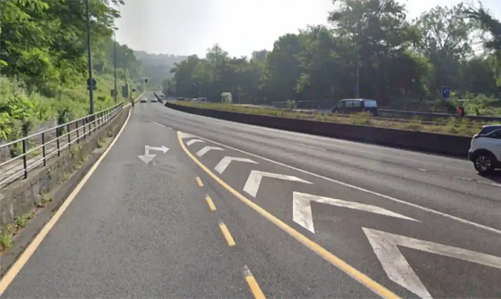 salida en la N-634 hacia Galdakao